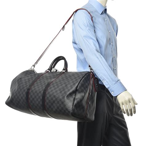 lv keepall 55 damier graphite|keepall 55 price.